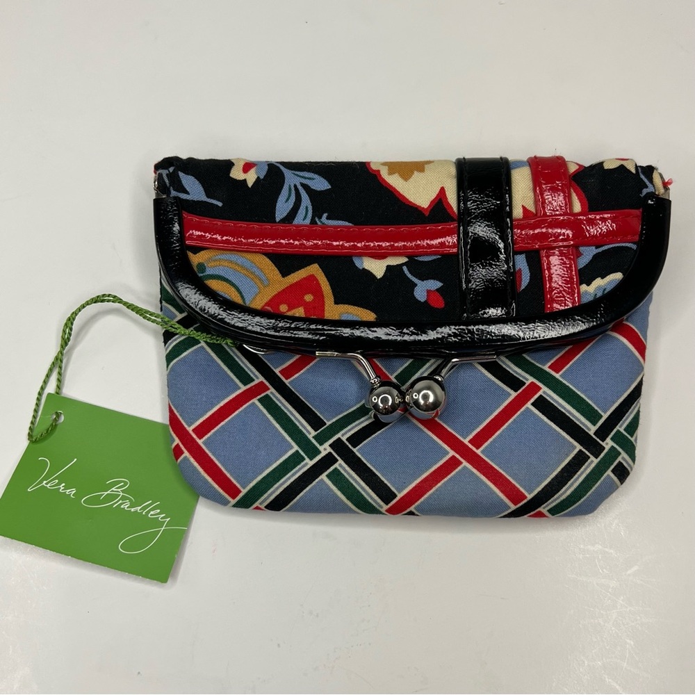 Vera Bradley Please Hold Versailles KissLock Coin Clutch - Picture 3 of 7